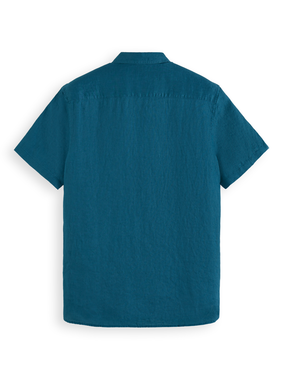 

Short sleeve linen shirt, Harbour teal