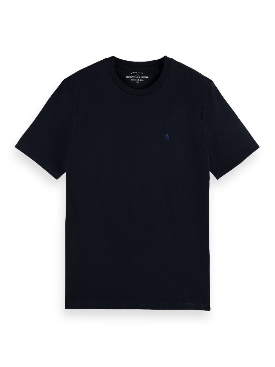 Crewneck jersey T-shirt in Organic Cotton