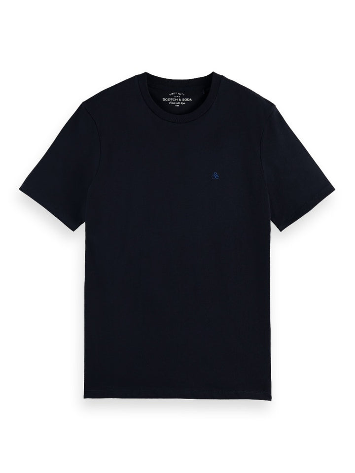 Crewneck jersey T-shirt in Organic Cotton