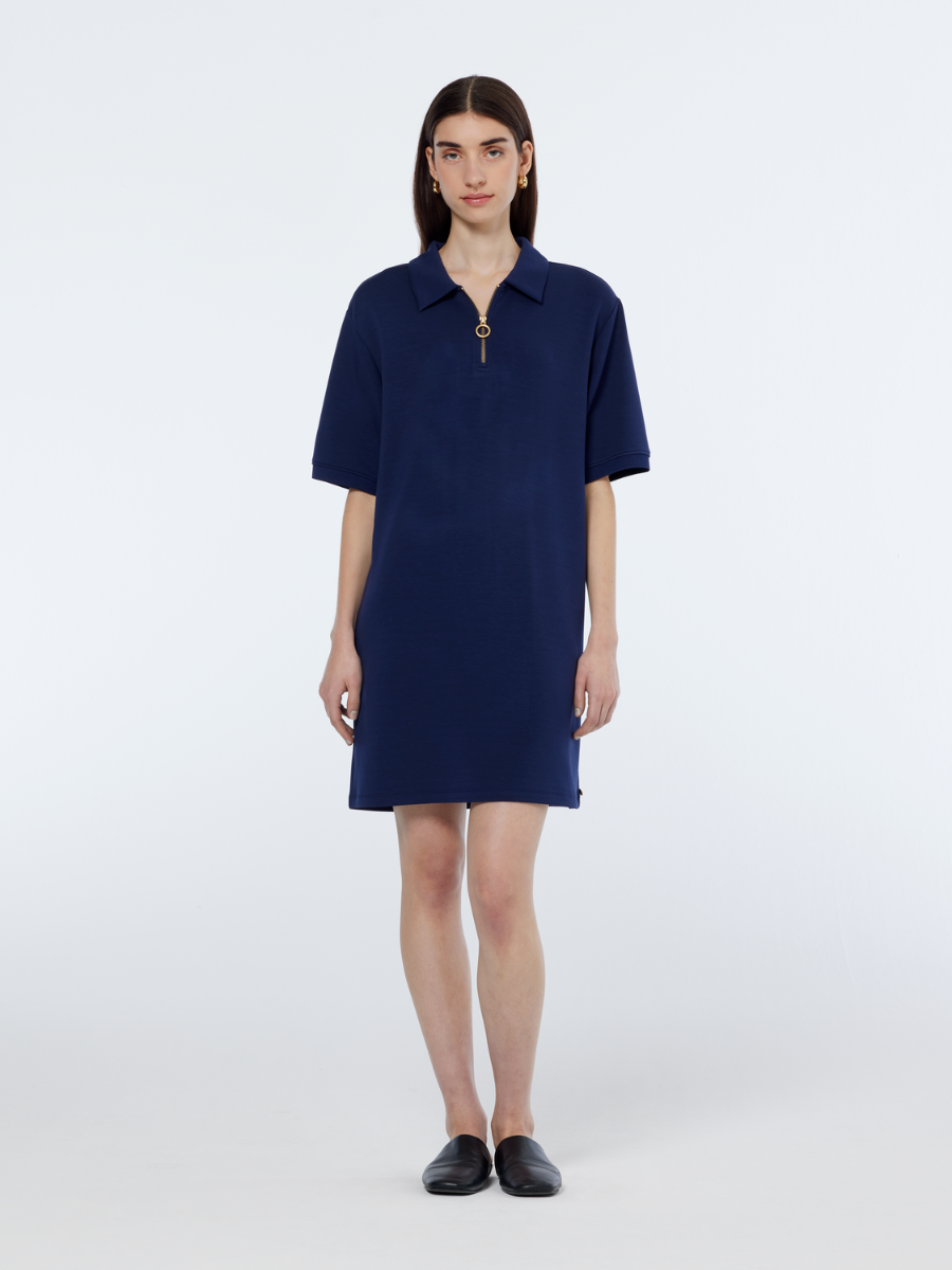 Mini Modal polo dress