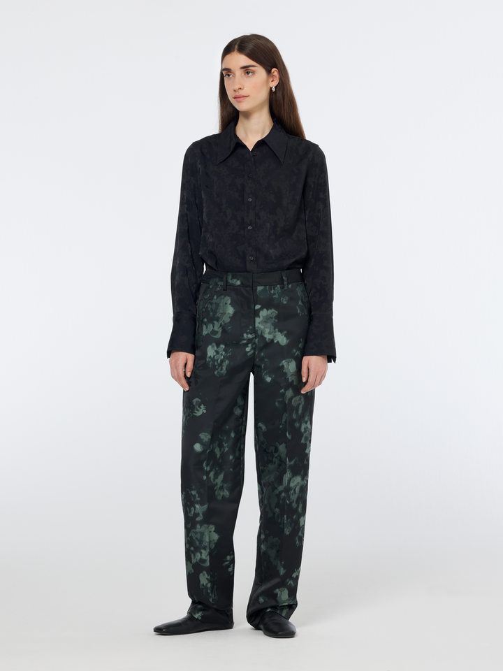 Satin Jacquard Shirt