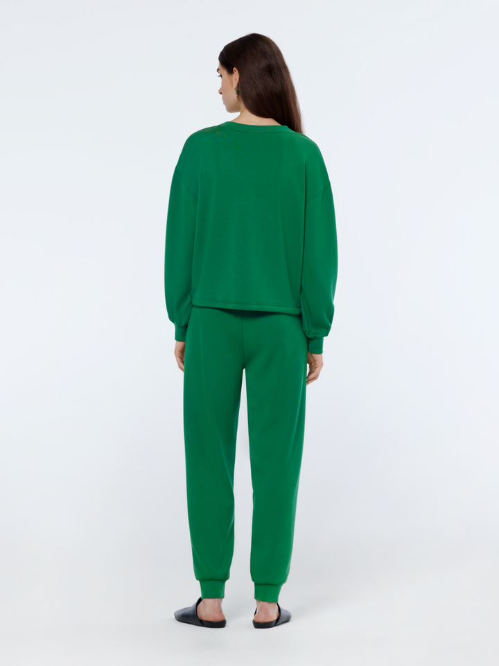 V-neck modal sweatshirt