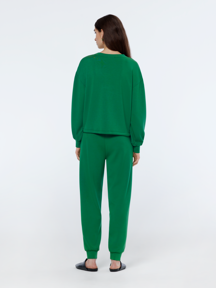 V-neck modal sweatshirt