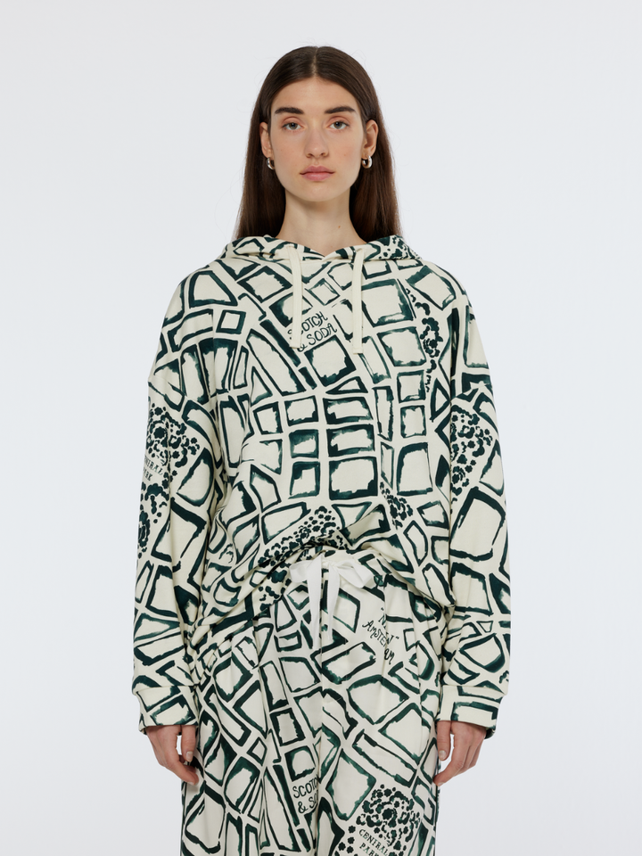 All over printed hoodie