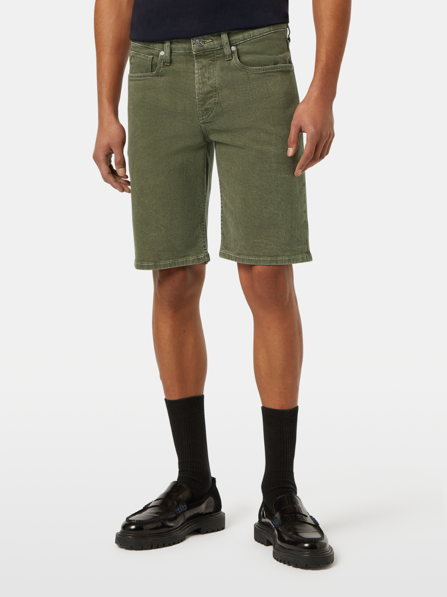 Ralston slim fit denim short — Garment dye colours