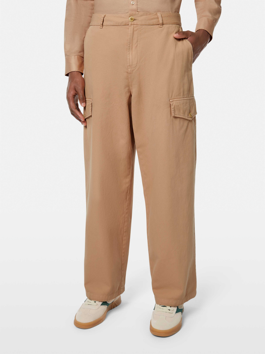 Daze - garment-dyed herringbone cargo pant