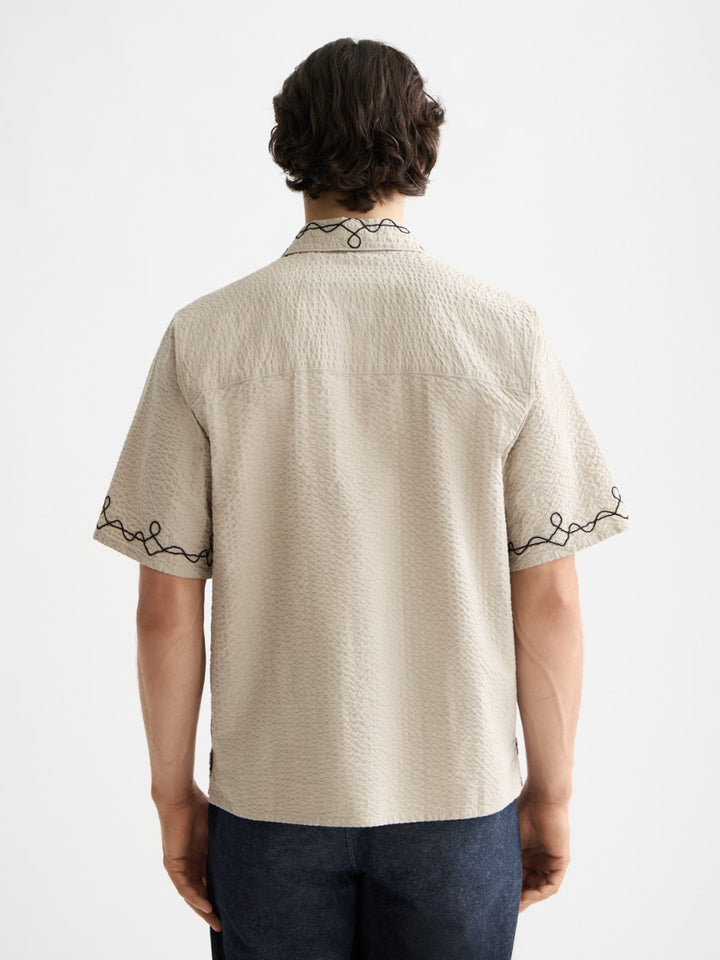 Embroidered Short Sleeve Shirt