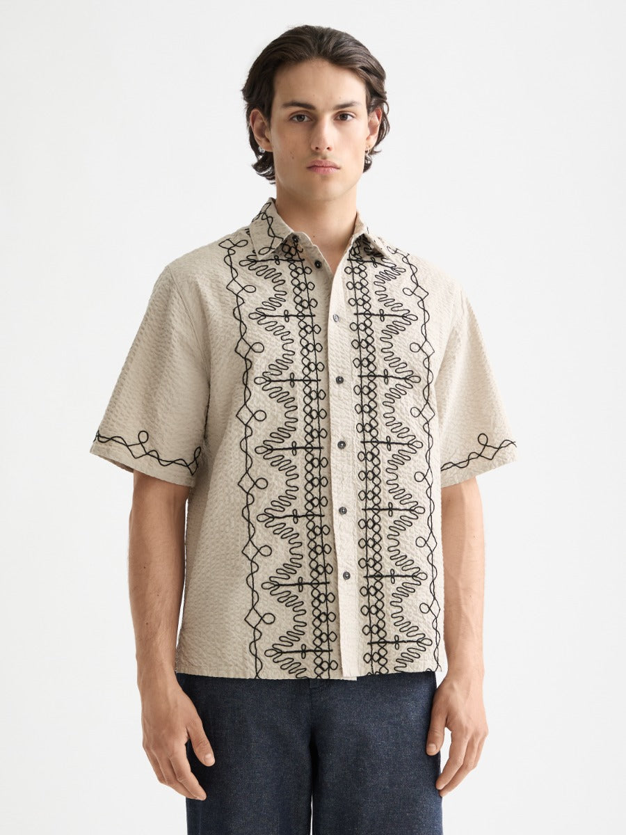 Embroidered Short Sleeve Shirt