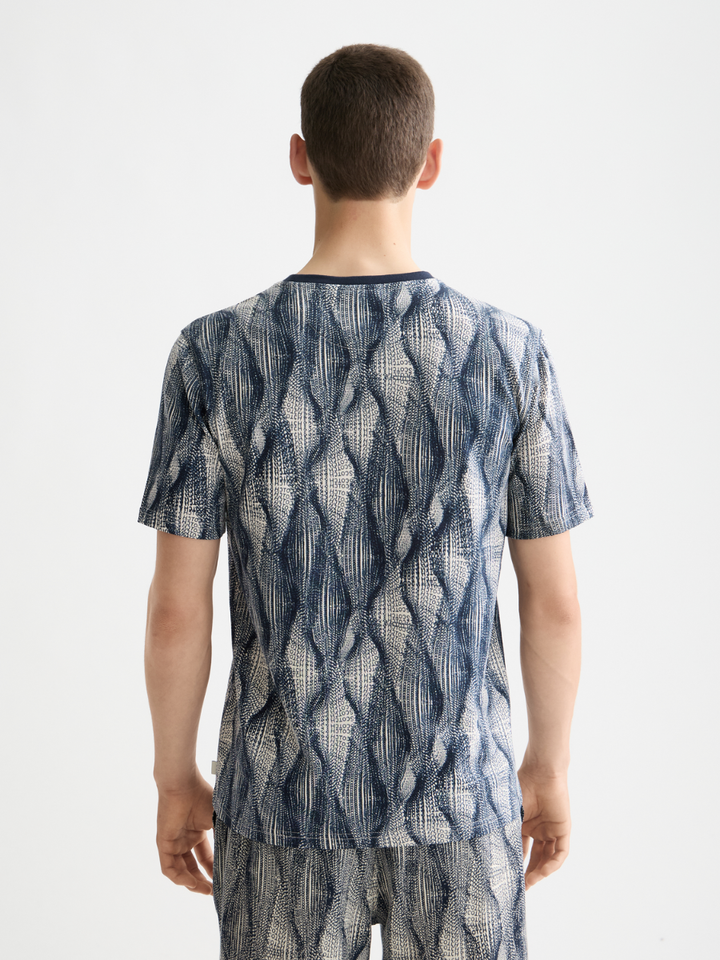 Regular Fit Micro AOP T-shirt