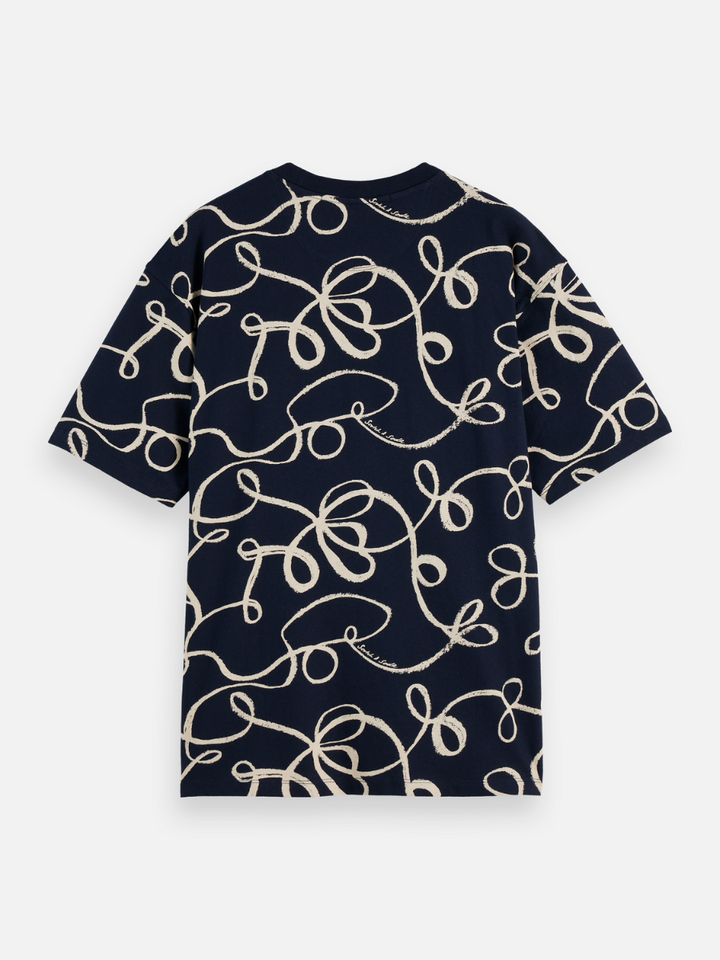 Relaxed fit allover print t-shirt