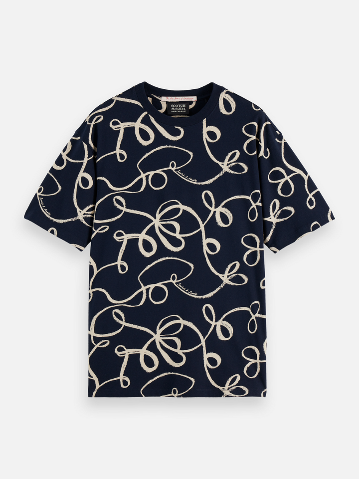 Relaxed fit allover print t-shirt