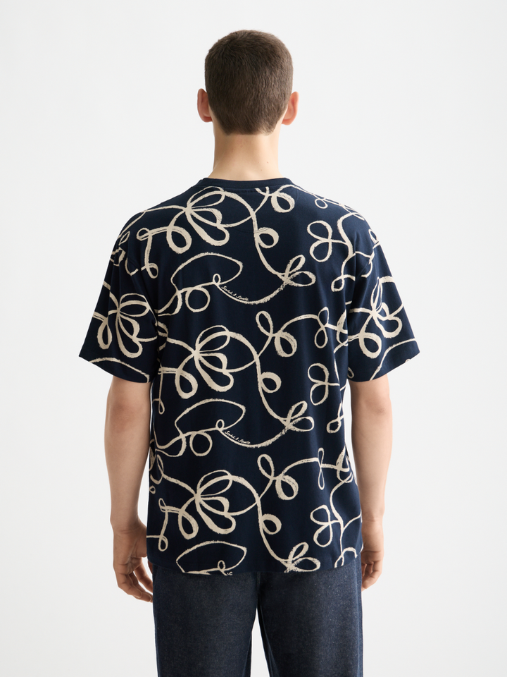 Relaxed fit allover print t-shirt