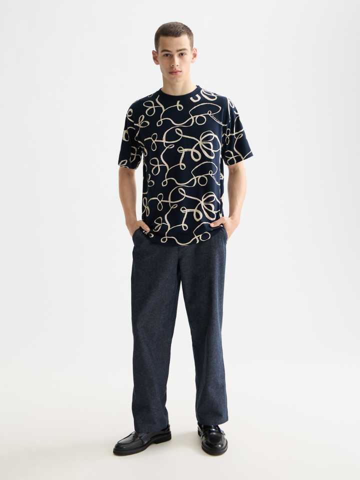 Relaxed fit allover print t-shirt