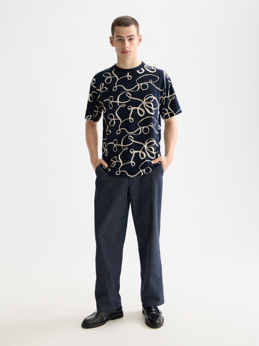 Relaxed fit allover print t-shirt