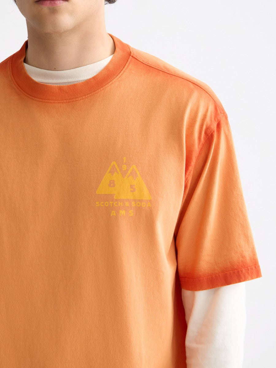 Loose Fit Garment Dye Aw T-Shirt
