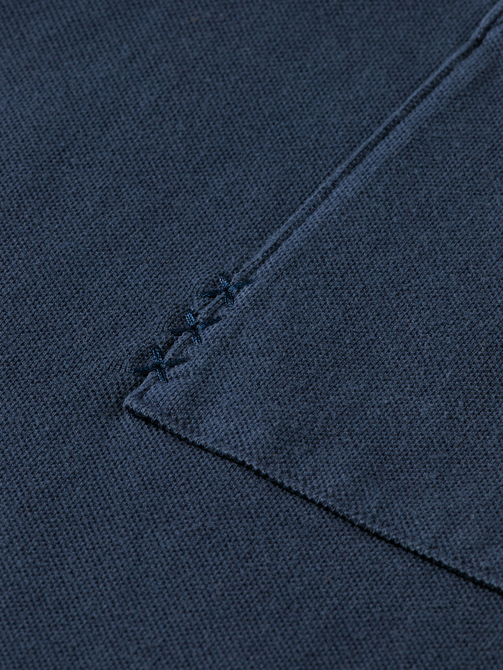 Garment-Dyed Pique Relaxed Fit Pocket Polo
