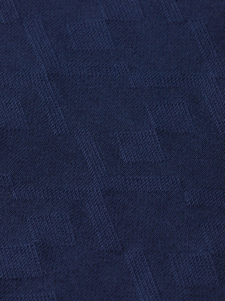 Regular fit jacquard terry hoodie