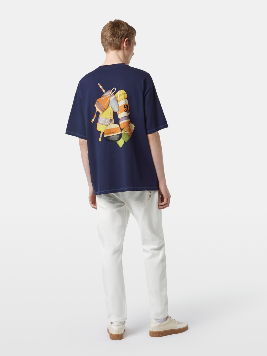 Loose-fit back artwork T-shirt