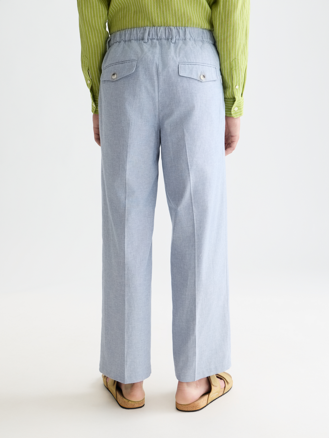Otis Tailored Cotton-Linen Relaxed Straight Jogger