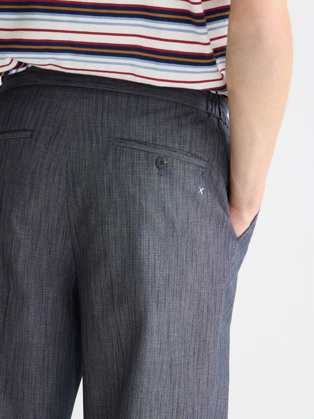 Oliver pleated linenblend relaxed straightfit jogger