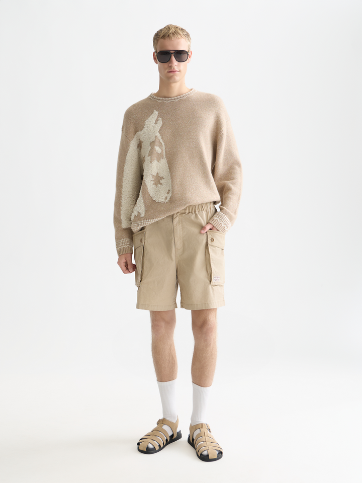 Washed Cargo Bermuda Shorts