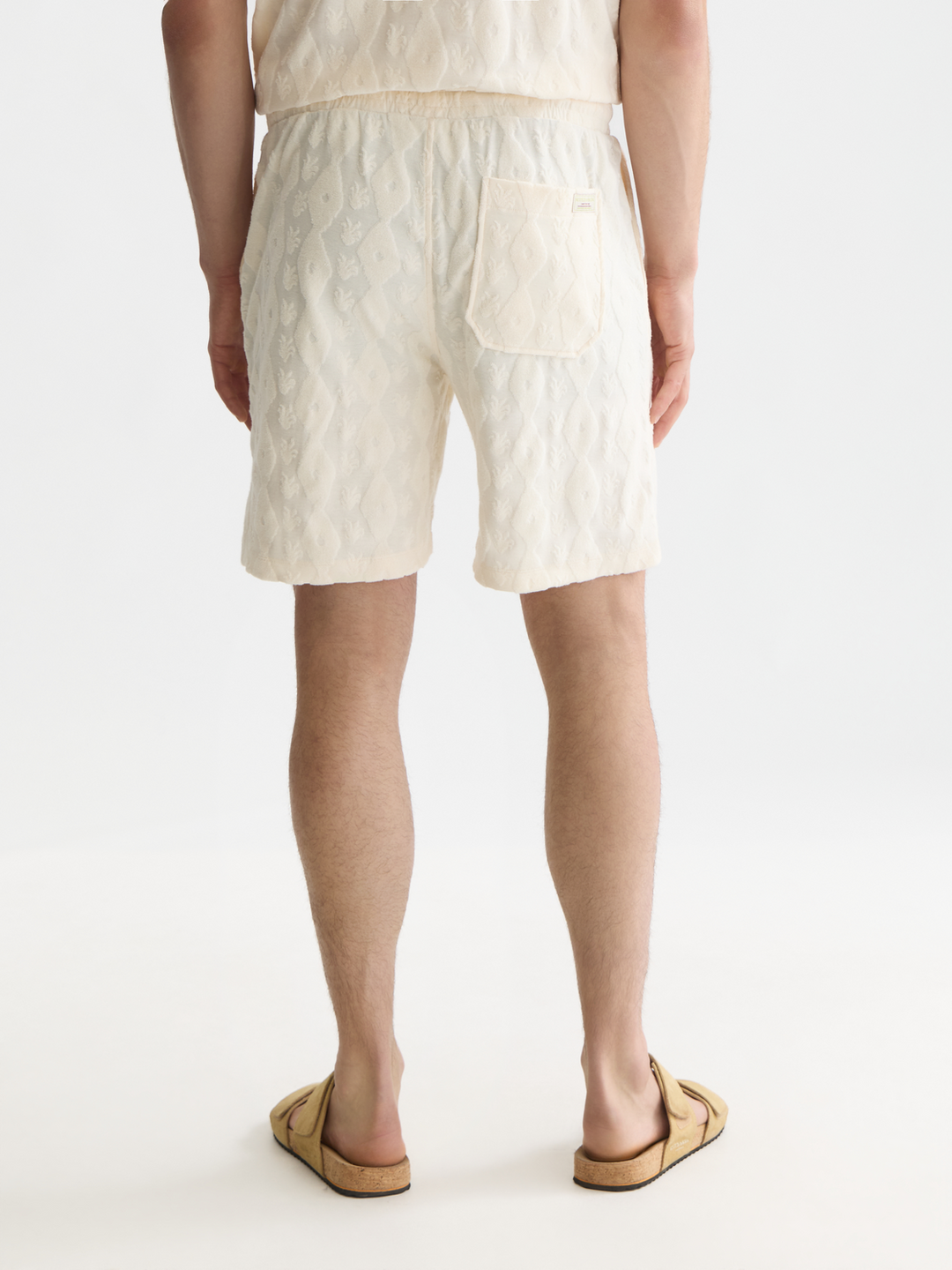 Fave Terry Jacquard Relaxed Bermuda Shorts