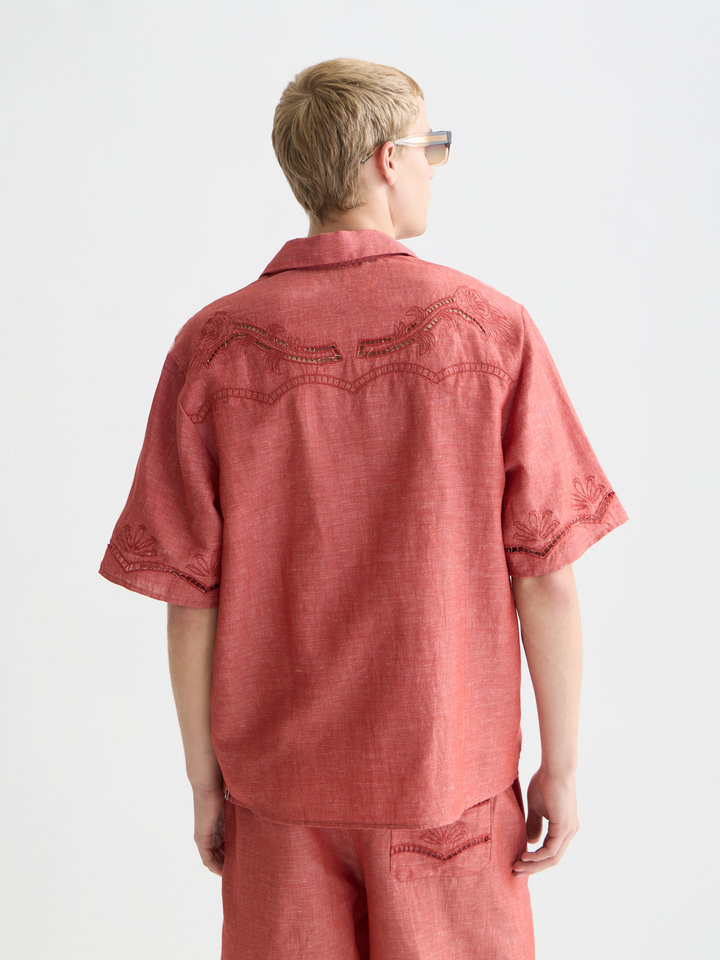 Embroidered Short Sleeve Shirt