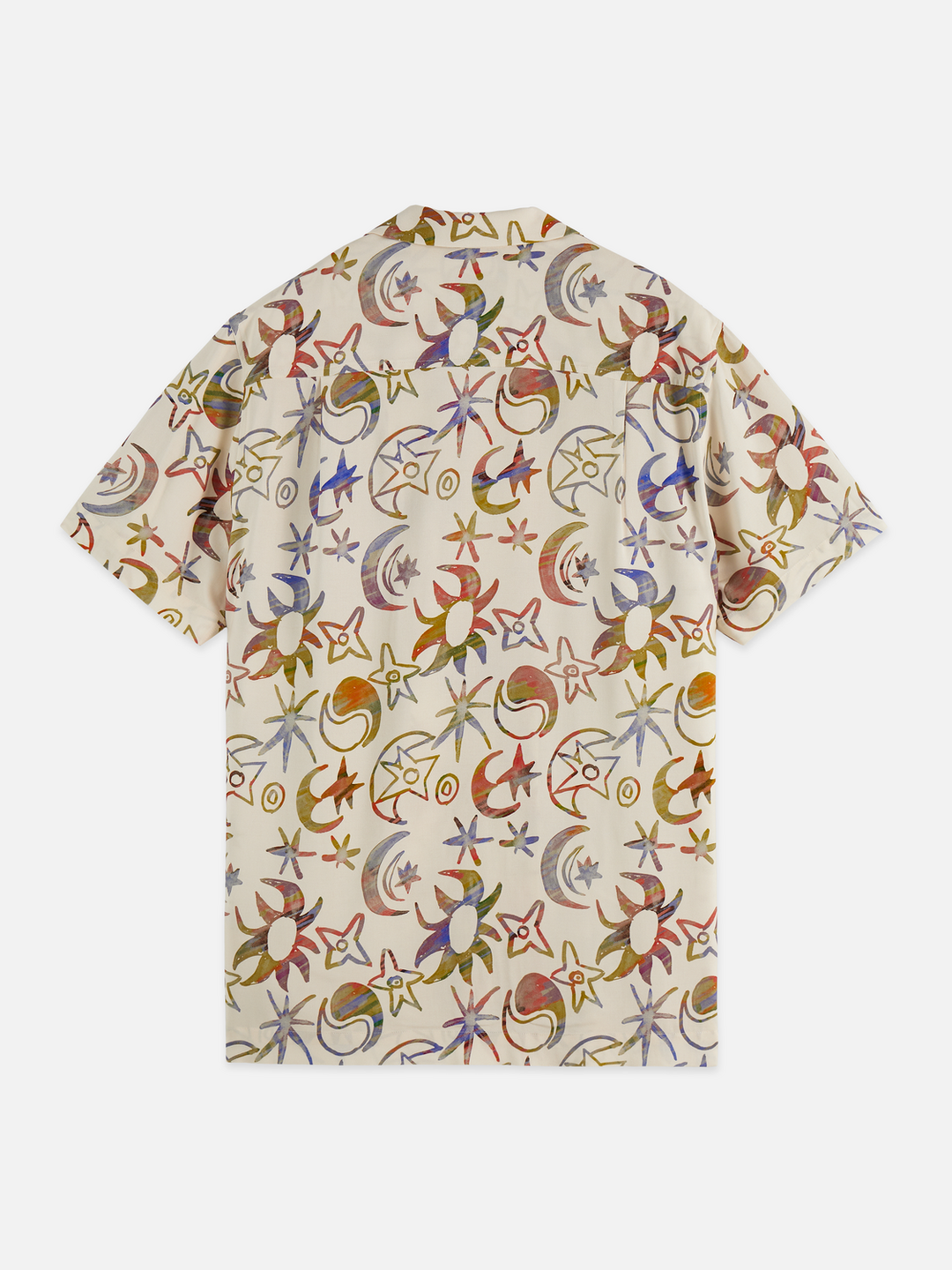 Printed Viscose Short-Sleeve Shirt