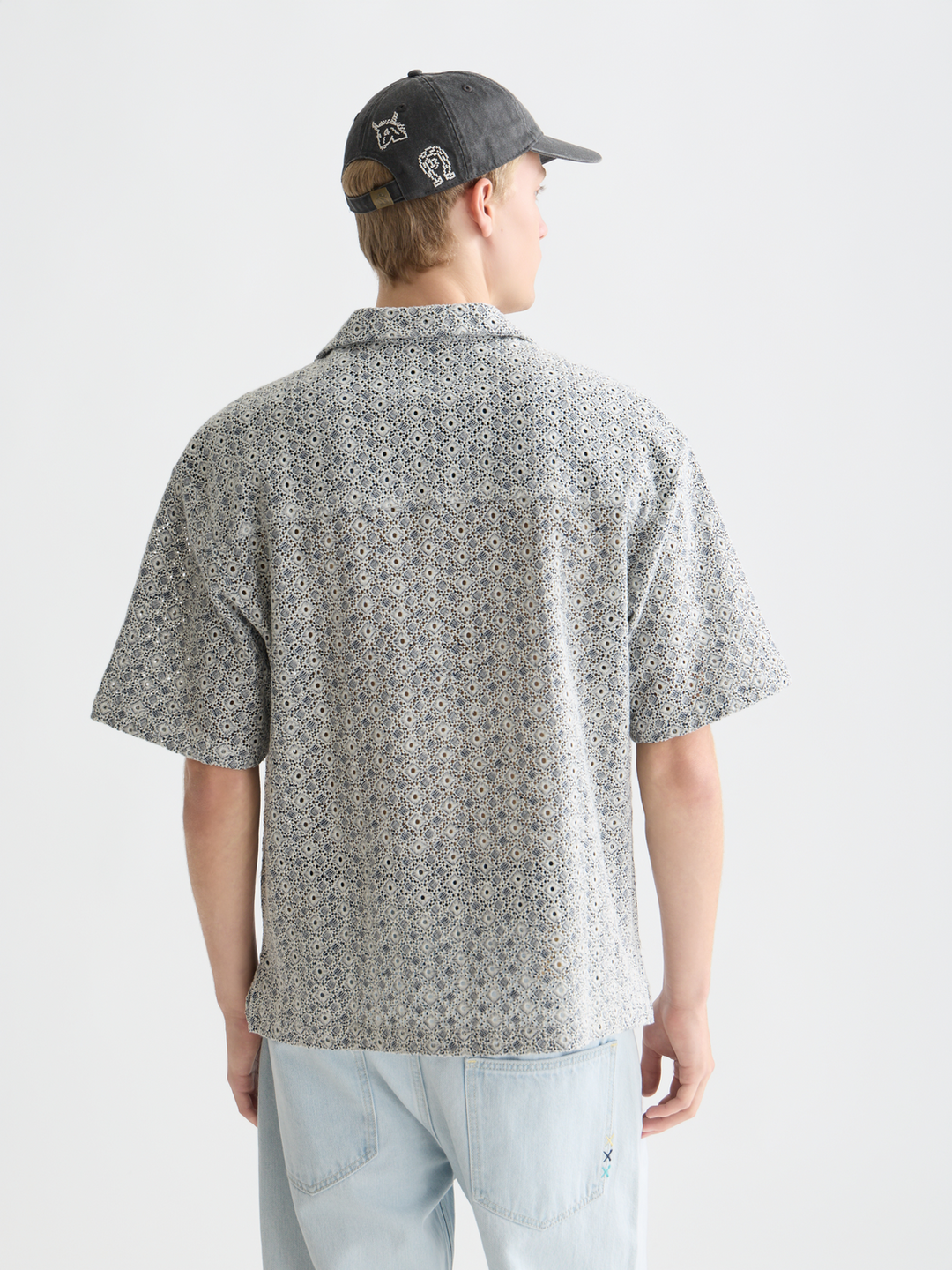 Embroidered Relaxed Short Sleeve Shirt