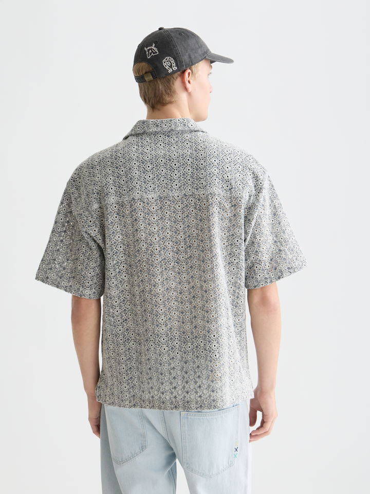 Embroidered Relaxed Short Sleeve Shirt