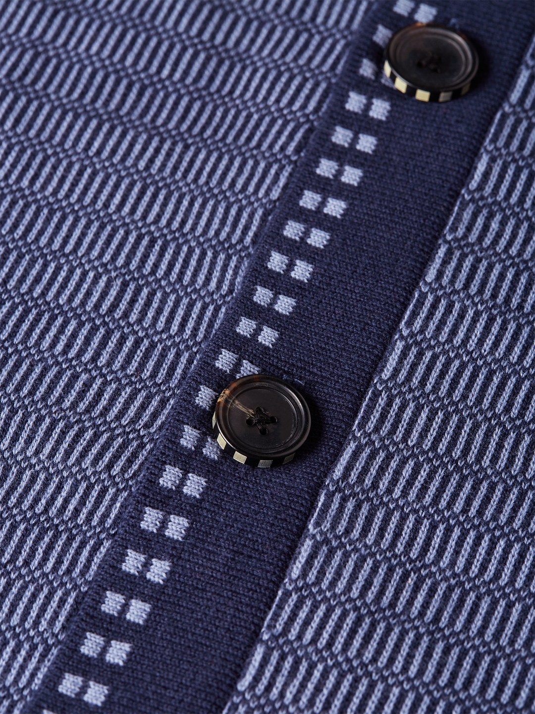 Polo Dropped Shoulder Cardigan