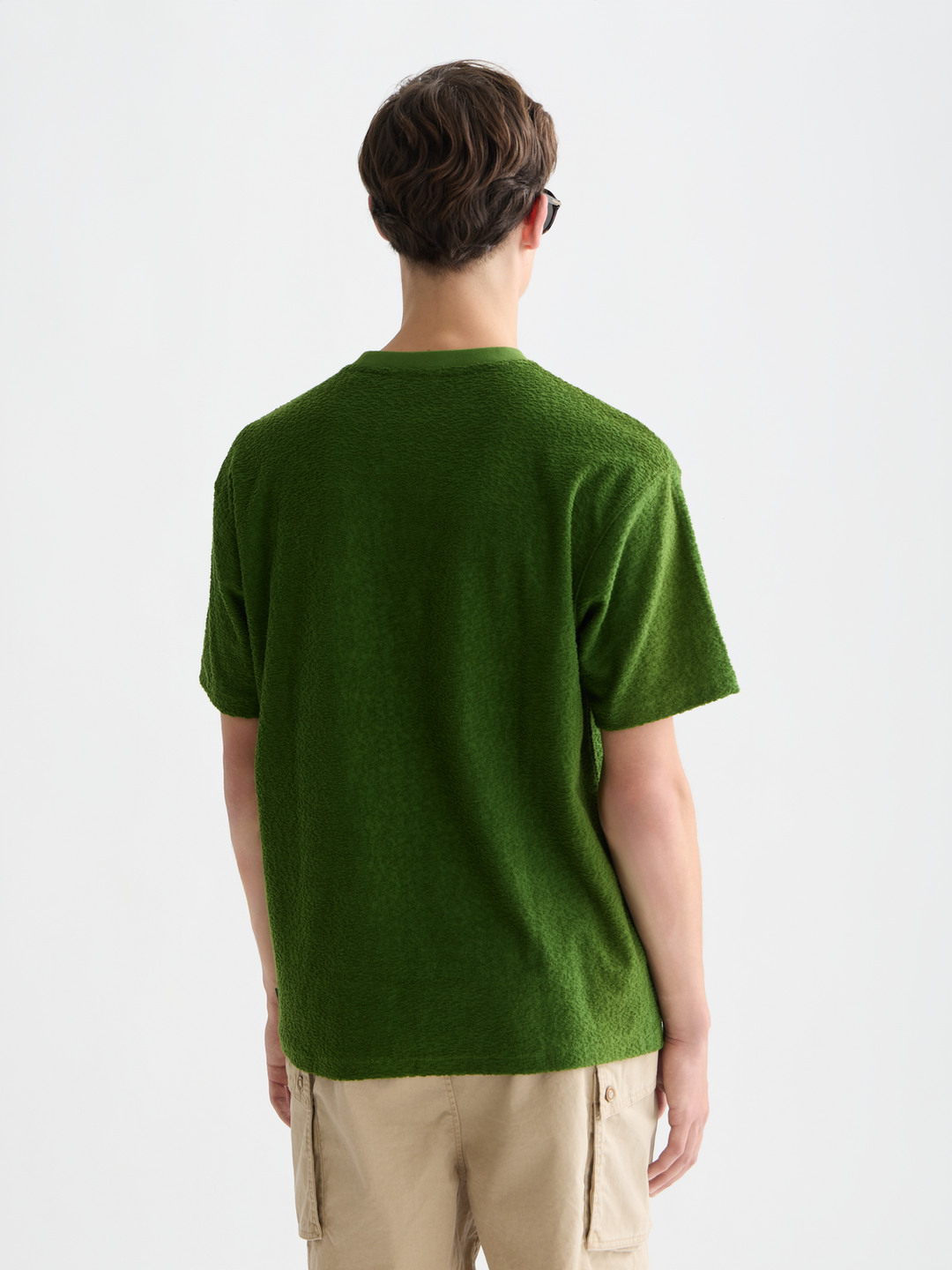 Jacquard towelling relaxedfit Tshirt