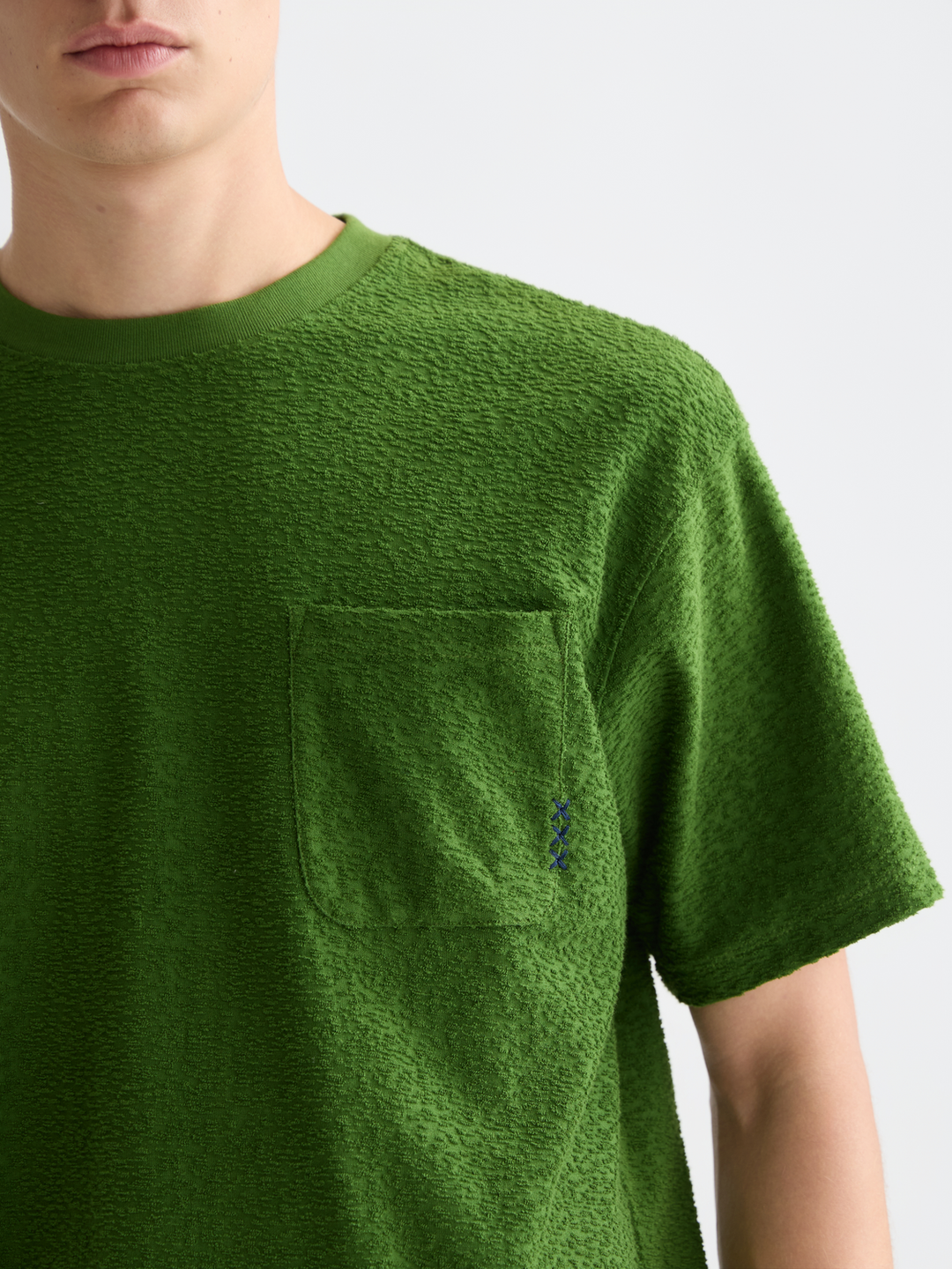 Jacquard towelling relaxedfit Tshirt