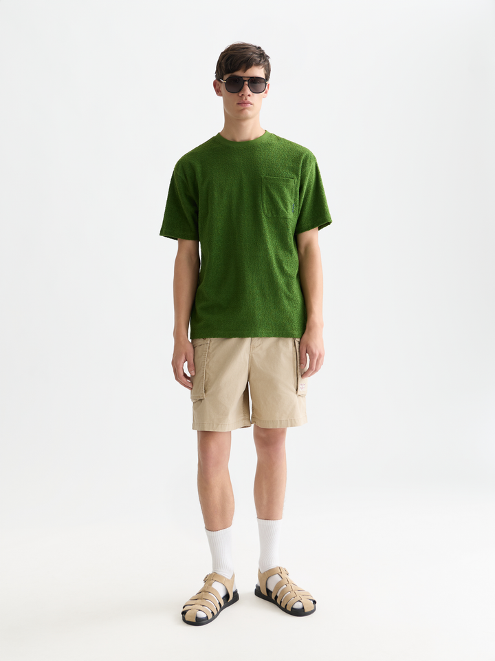 Jacquard towelling relaxedfit Tshirt