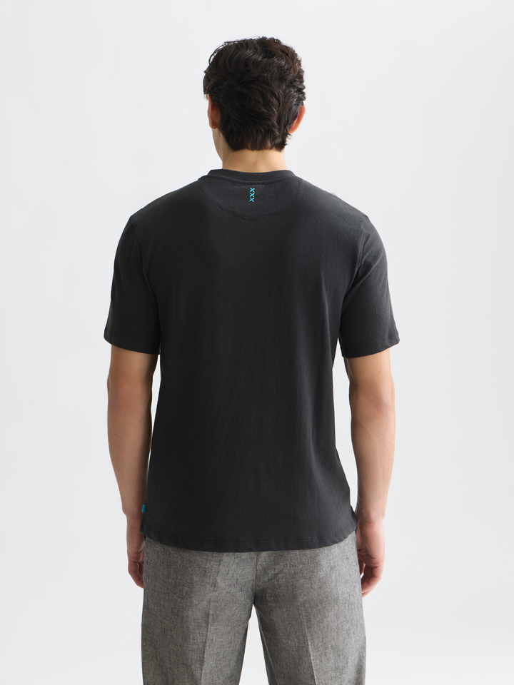 3 Crosses Cotton-Linen T-Shirt