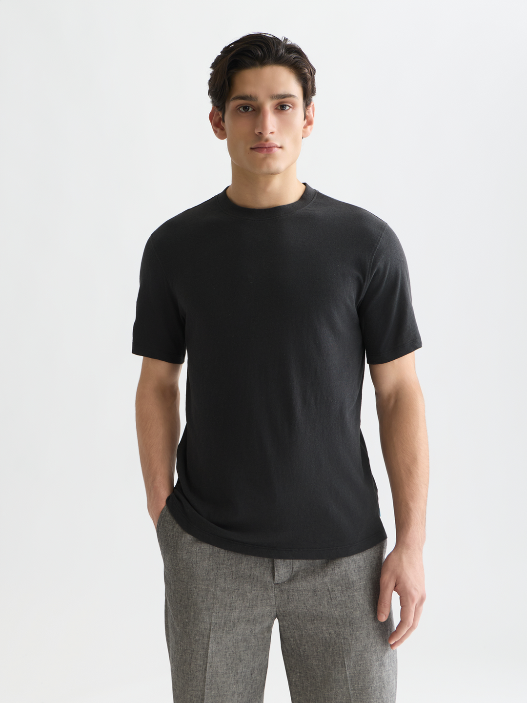 3 Crosses Cotton-Linen T-Shirt
