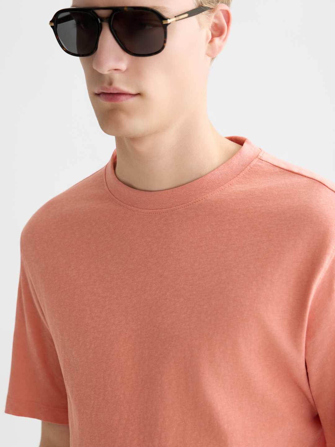 3 Crosses Cotton-Linen T-Shirt