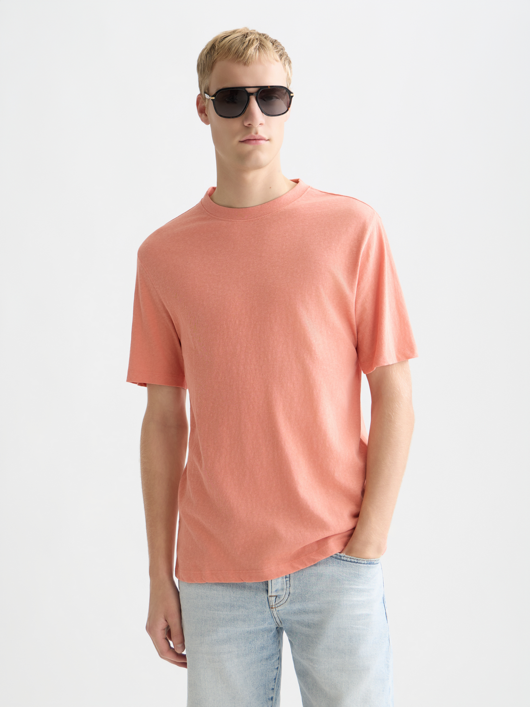 3 Crosses Cotton-Linen T-Shirt