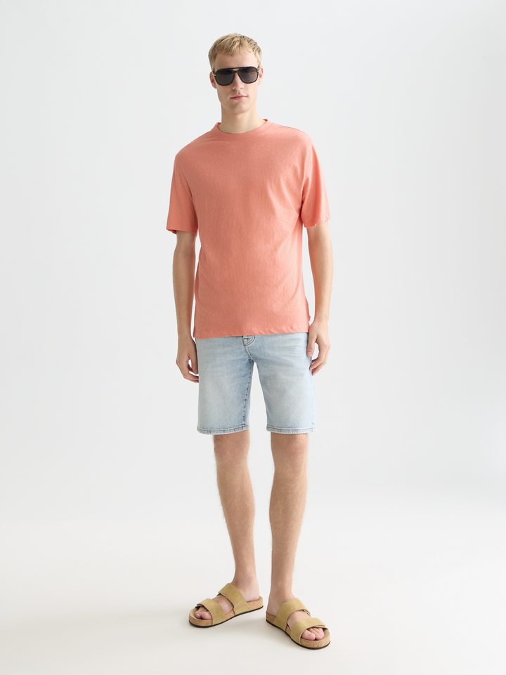 3 Crosses Cotton-Linen T-Shirt