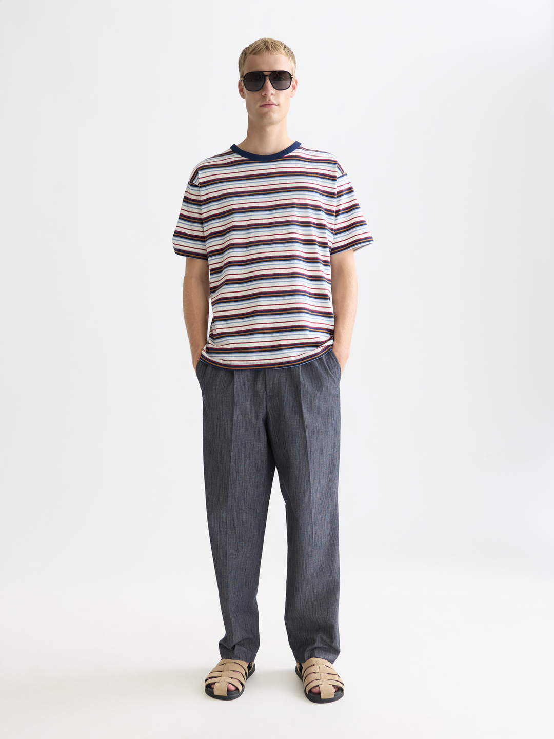 Relaxed Yarn-Dyed T-Shirt