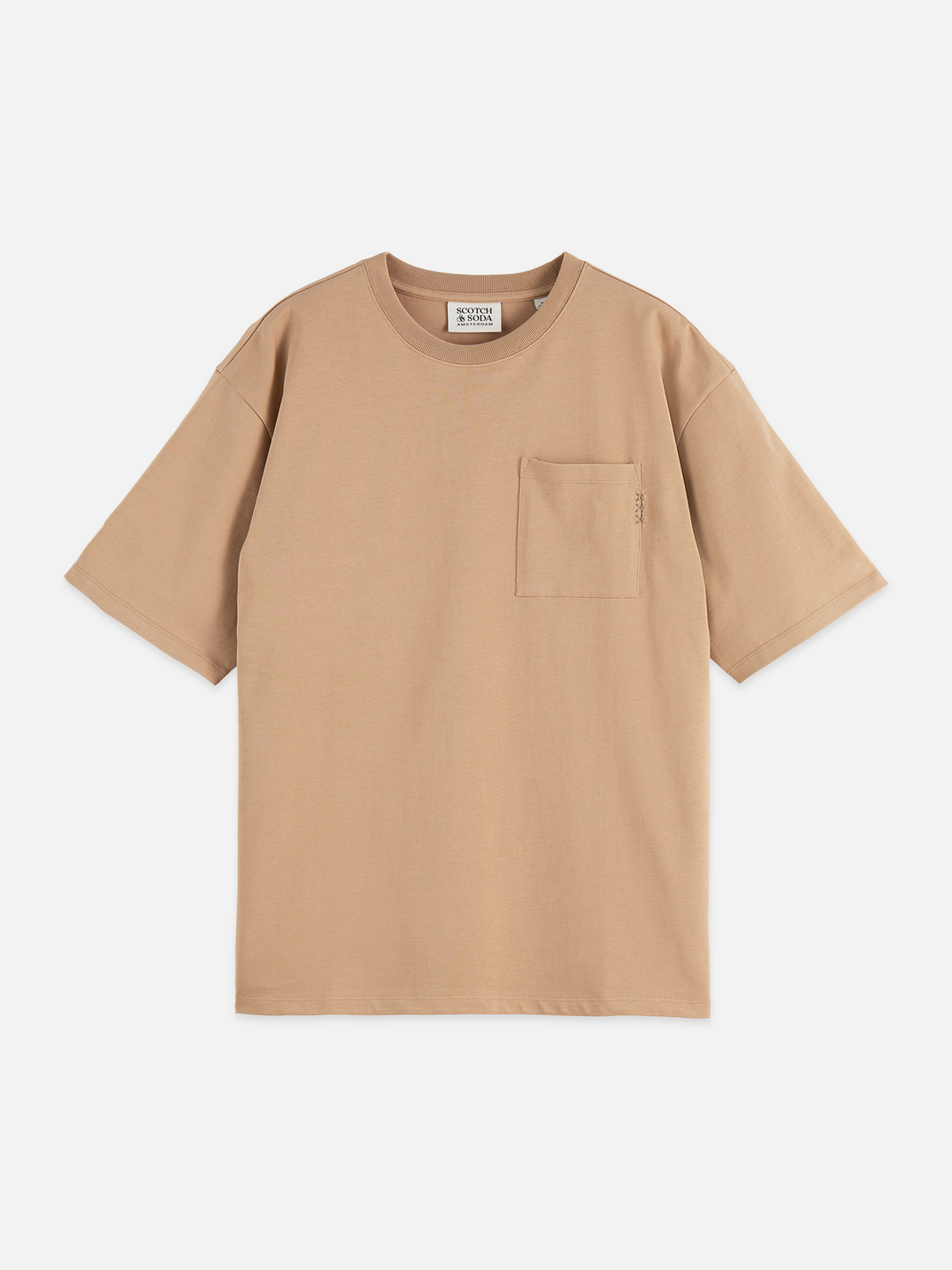 Seasonal Essentials 3 Crosses Pocket Loose T-Shirt