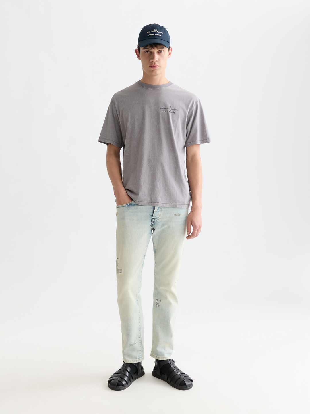 Scotch &amp; Soda X Basquiat Artwork Relaxed T-Shirt