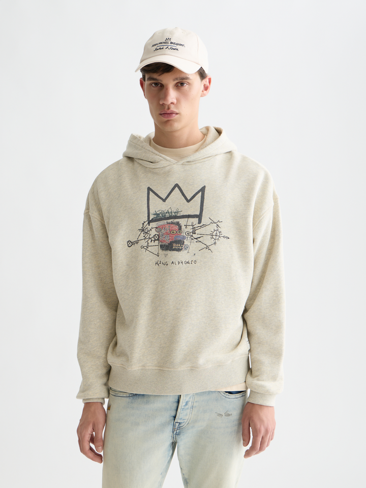 Scotch &amp; Soda X Basquiat Washed Artwork Hoodie
