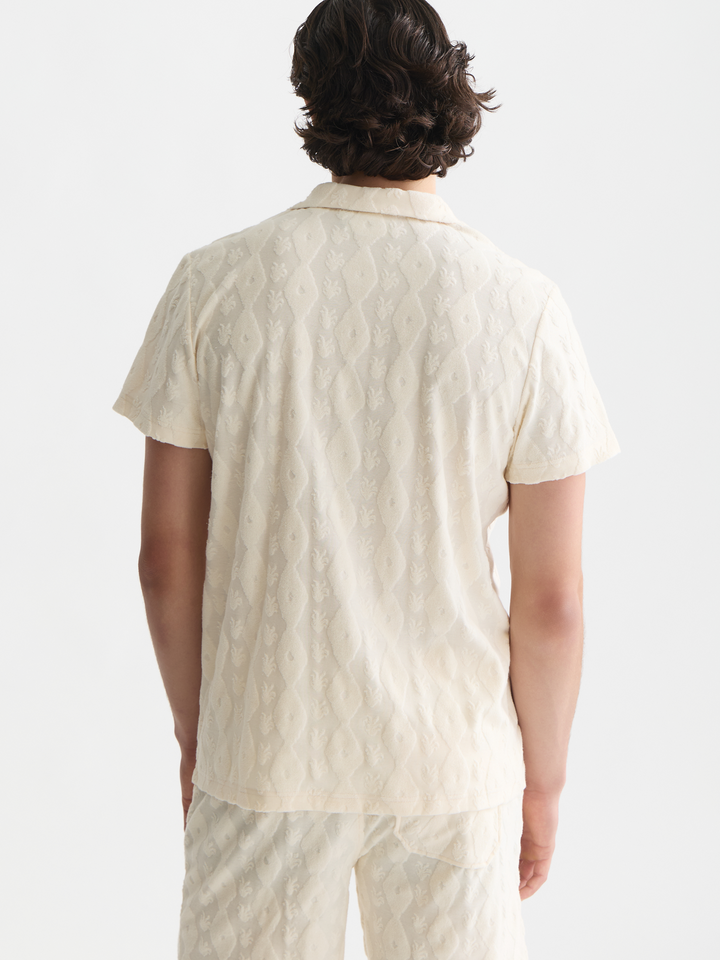 Terry Jacquard Short Sleeve Shirt