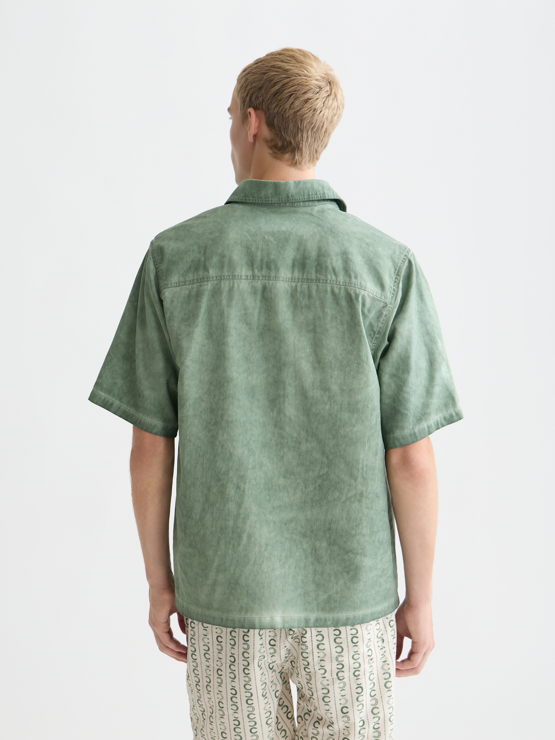 Washed Cotton Short Sleeve Shirt