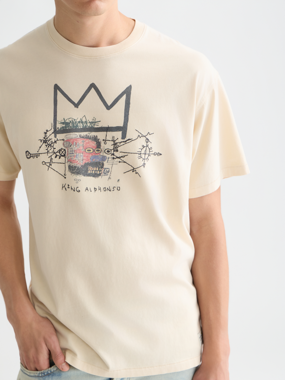 Scotch &amp; Soda X Basquiat Artwork Relaxed T-Shirt