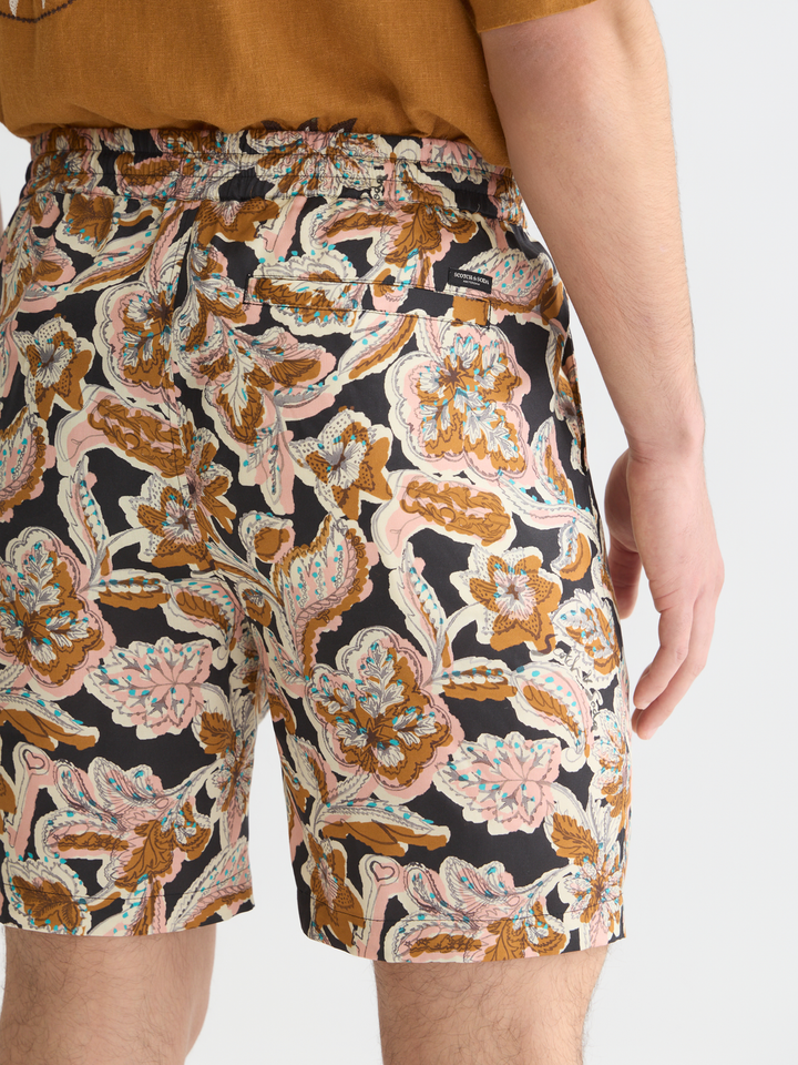Fave Printed Tencel Relaxed Bermuda Shorts