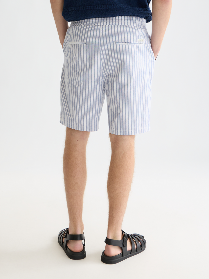 Fave Cotton-Linen Yarn-Dyed Bermuda Shorts