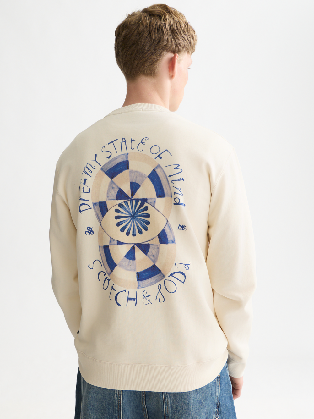 Front and back artwork regular-fit sweatshirt