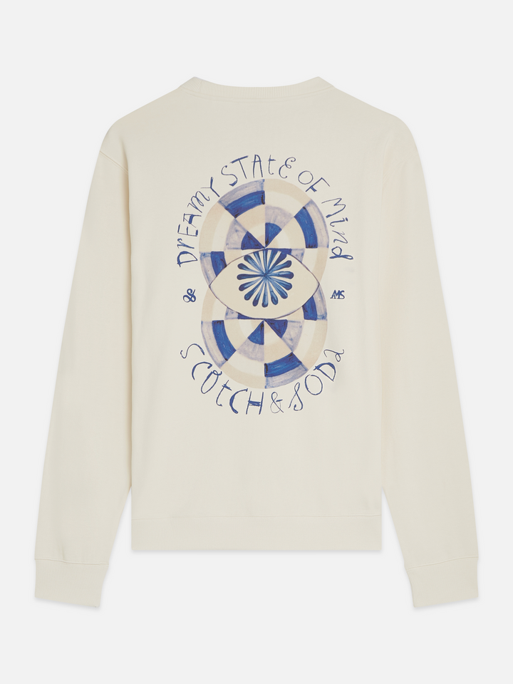 Front and back artwork regular-fit sweatshirt